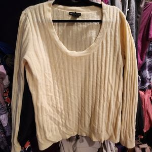 New York & Company yellow sweater